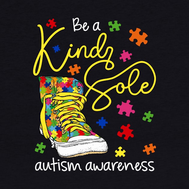 Be A Kind Sole Autism Awareness Puzzle Shoes Be Kind by Xonmau